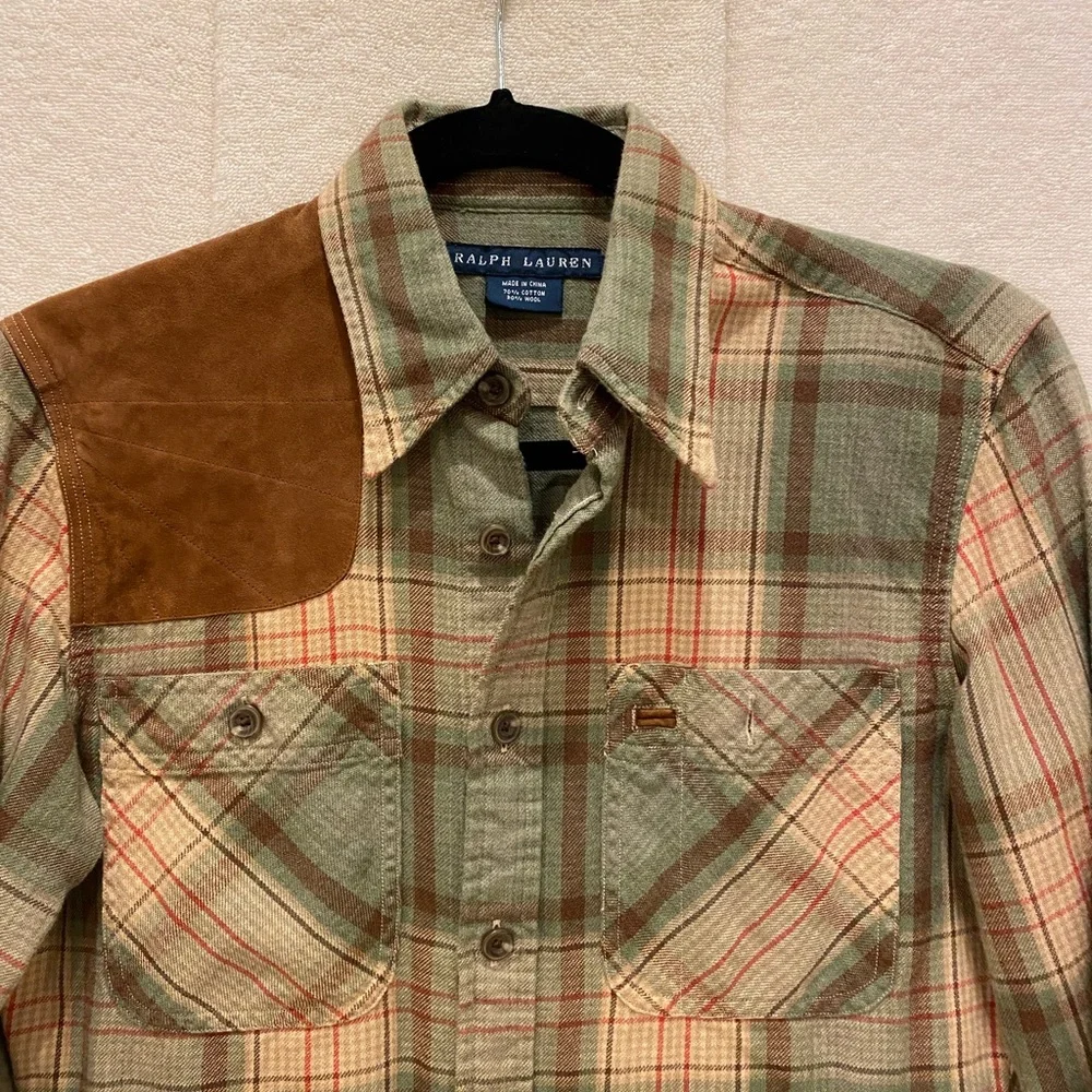 Ralph Lauren flannel shooting shirt - Picture 2 of 3